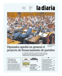 Tapa de la diaria del miércoles 29 de noviembre de 2023