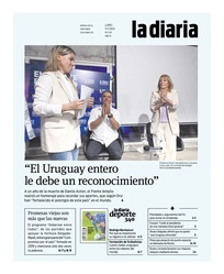 Tapa de la diaria del lunes 11 de noviembre de 2024