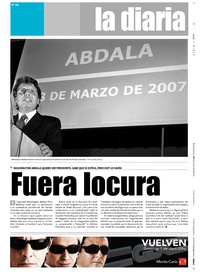 Tapa de la diaria del jueves 29 de marzo de 2007