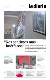 Tapa de la diaria del sábado 17 de mayo de 2025