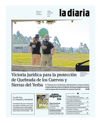 Tapa de la diaria del lunes 23 de septiembre de 2024