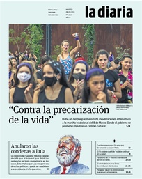 Tapa de la diaria del martes 9 de marzo de 2021