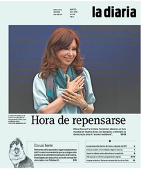 Tapa de la diaria del martes 20 de noviembre de 2018