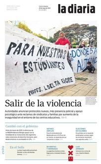 Tapa de la diaria del sábado 28 de mayo de 2022