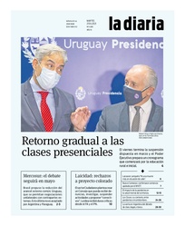 Tapa de la diaria del martes 27 de abril de 2021