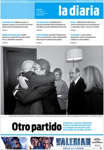 Tapa de la diaria del jueves 31 de agosto de 2017
