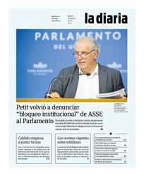 Tapa de la diaria del martes 22 de agosto de 2023