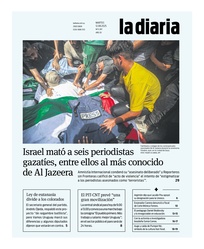 Tapa de la diaria del martes 12 de agosto de 2025