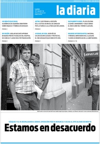 Tapa de la diaria del lunes 7 de marzo de 2016