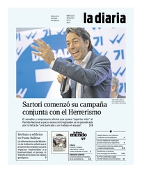 Tapa de la diaria del miércoles 18 de septiembre de 2024