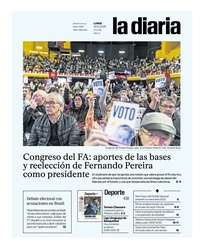 Tapa de la diaria del lunes 19 de octubre de 2026