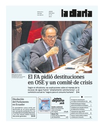 Tapa de la diaria del jueves 18 de mayo de 2023