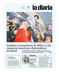 Tapa de la diaria del lunes 27 de julio de 2026