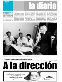 Tapa de la diaria del viernes 29 de diciembre de 2006