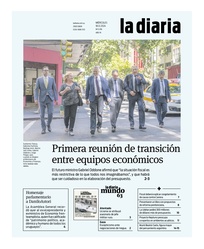 Tapa de la diaria del miércoles 18 de diciembre de 2024