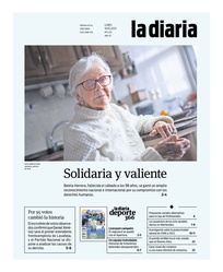 Tapa de la diaria del lunes 19 de mayo de 2025