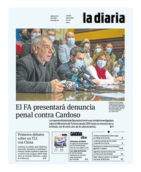 Tapa de la diaria del jueves 9 de septiembre de 2021