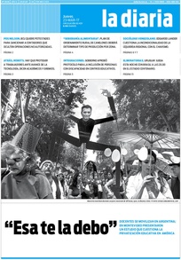 Tapa de la diaria del jueves 23 de marzo de 2017
