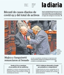 Tapa de la diaria del miércoles 21 de octubre de 2020