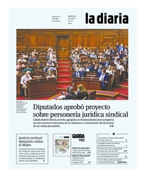 Tapa de la diaria del miércoles 22 de diciembre de 2021