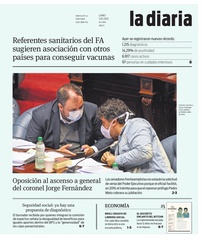 Tapa de la diaria del lunes 11 de enero de 2021