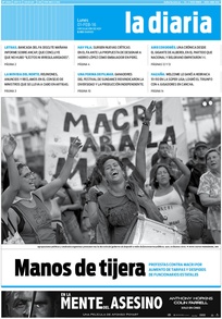 Tapa de la diaria del lunes 1 de febrero de 2016