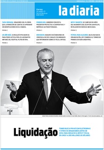 Tapa de la diaria del viernes 25 de agosto de 2017