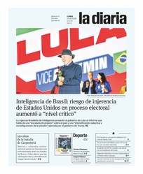 Tapa de la diaria del lunes 21 de setiembre de 2026