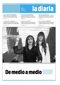 Tapa de la diaria del lunes 15 de agosto de 2011