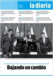 Tapa de la diaria del martes 22 de septiembre de 2015