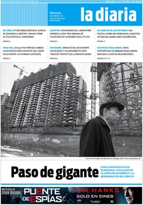 Tapa de la diaria del miércoles 4 de noviembre de 2015