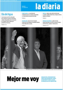 Tapa de la diaria del jueves 22 de marzo de 2018