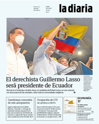 Tapa de la diaria del lunes 12 de abril de 2021