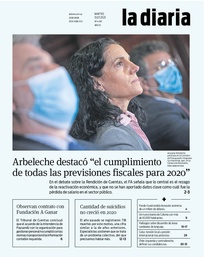 Tapa de la diaria del martes 13 de julio de 2021