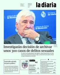 Tapa de la diaria del miércoles 25 de mayo de 2022