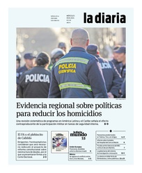 Tapa de la diaria del miércoles 9 de octubre de 2024