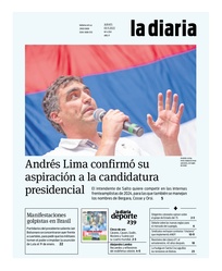 Tapa de la diaria del jueves 3 de noviembre de 2022