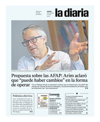 Tapa de la diaria del jueves 23 de abril de 2026