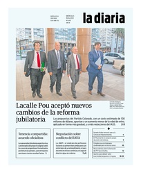 Tapa de la diaria del miércoles 19 de abril de 2023