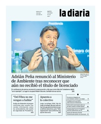Tapa de la diaria del martes 31 de enero de 2023
