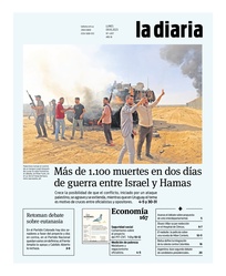 Tapa de la diaria del lunes 9 de octubre de 2023