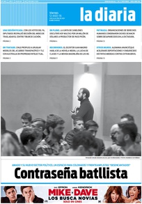 Tapa de la diaria del viernes 12 de agosto de 2016