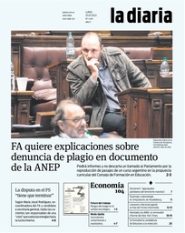 Tapa de la diaria del lunes 25 de julio de 2022