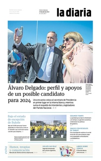 Tapa de la diaria del sábado 23 de abril de 2022