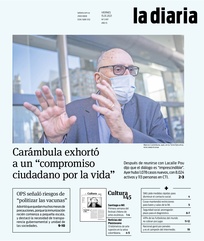 Tapa de la diaria del viernes 15 de enero de 2021