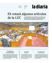 Tapa de la diaria del miércoles 27 de mayo de 2020