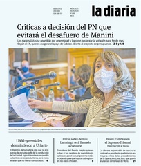 Tapa de la diaria del miércoles 9 de septiembre de 2020