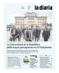 Tapa de la diaria del viernes 19 de septiembre de 2025