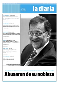 Tapa de la diaria del viernes 2 de agosto de 2013