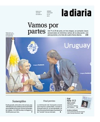 Tapa de la diaria del viernes 22 de mayo de 2020